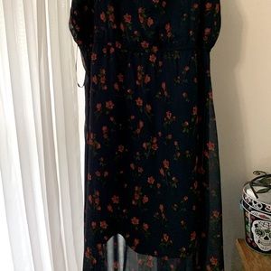 Navy blue maxi dress